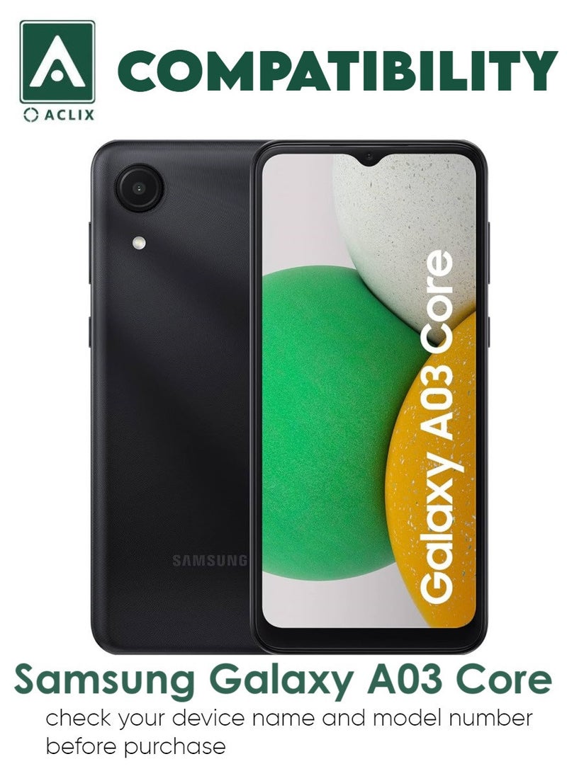 ACLIX 5 Pieces Antistatic ESD Dustproof Premium Quality High Definition Tempered Glass Screen Protector Designed For Samsung Galaxy A03 Core - Image 3