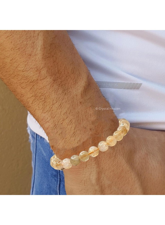 Crystal Heaven Certified Natural Healing Bracelet For Women Men - Aaa Grade Original Healing Gemstone Adjustable Bracelet For Yoga Reiki Meditation Feng Shui (Citrine) - Image 5