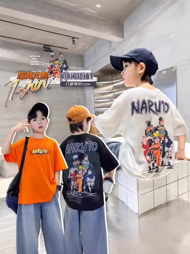 Big Boys' Summer Short-Sleeve T-Shirt New Model 2026 Boys' Pure Cotton Base Shirt Cool Stylish Summer Top Trendy K - Image 2