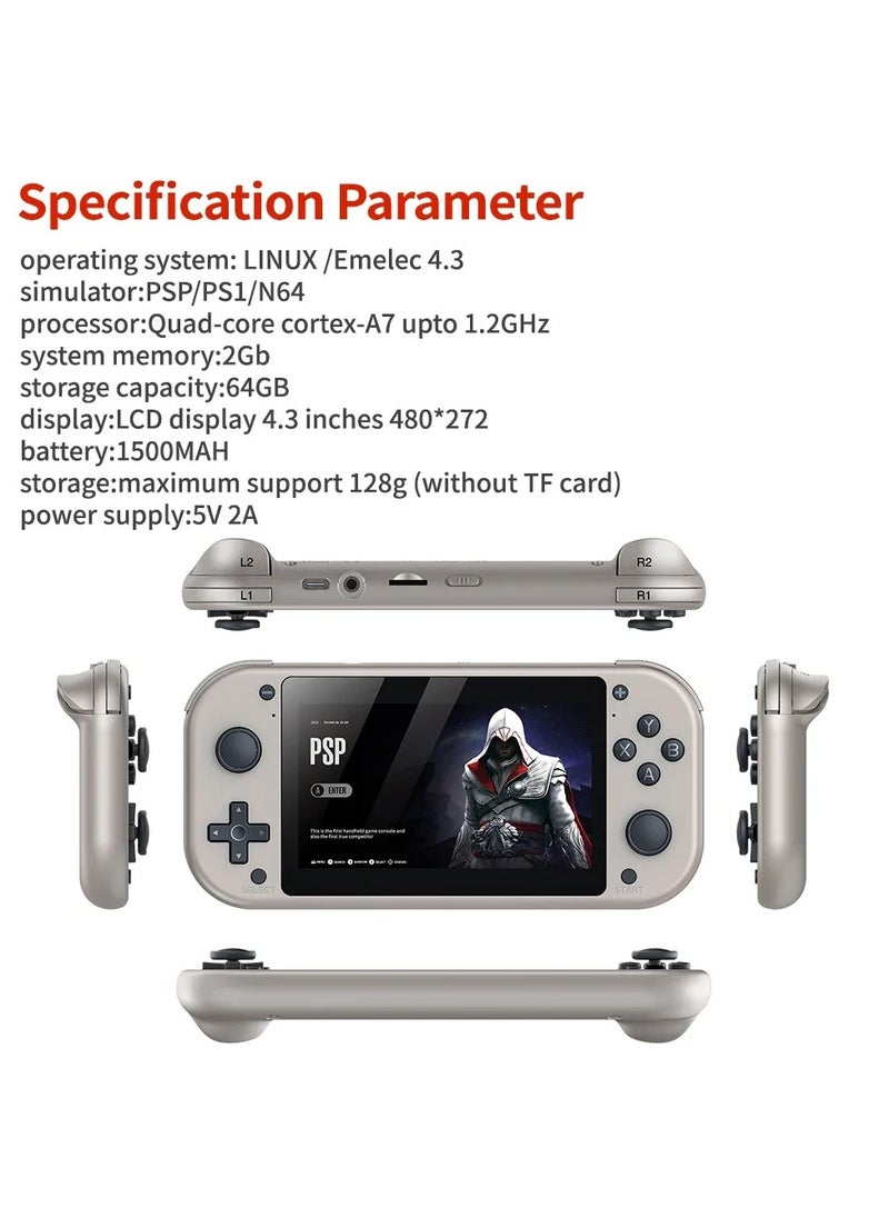 AROAQ New M17 Handheld TV Game Console with 128GB Storage 30,000 Built-In Games and 4K HD Output  - Image 3
