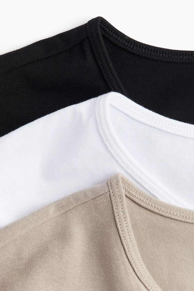 H&M 3-pack jersey tops