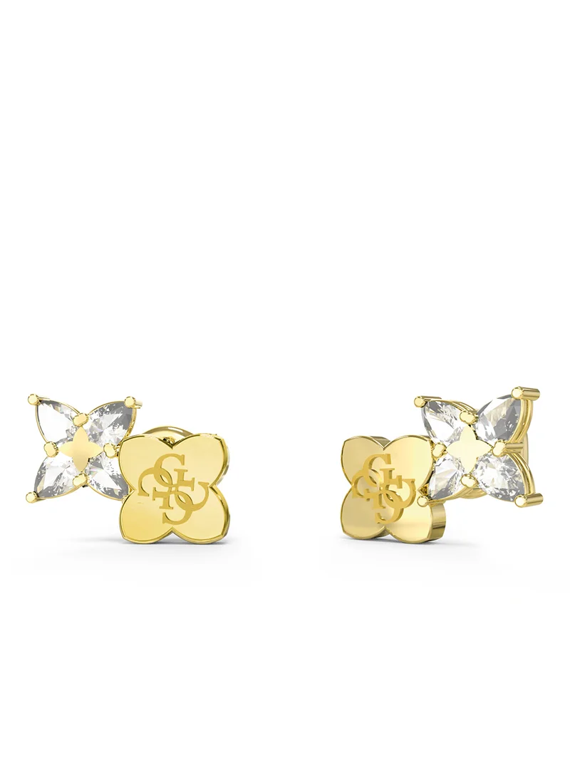 GUESS Wild Flower Logo Earrings