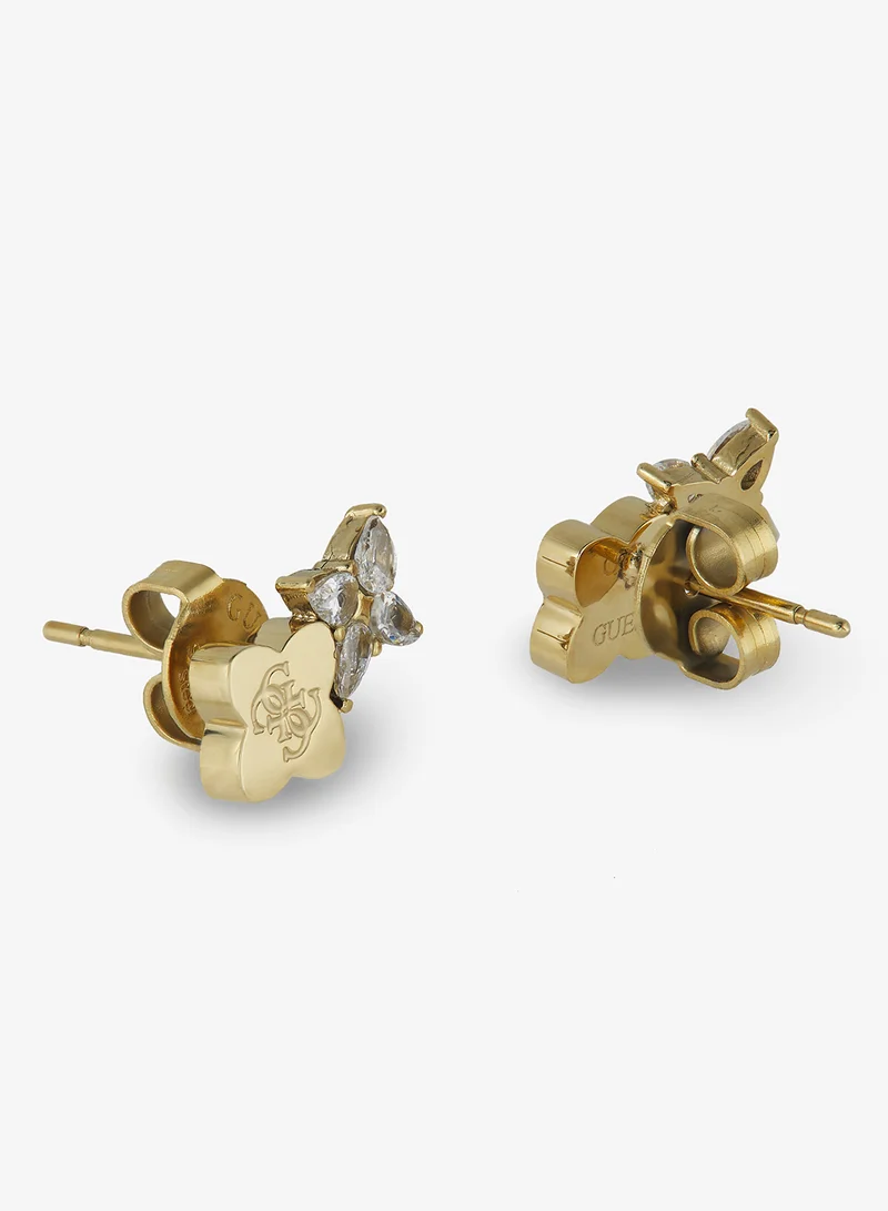 GUESS Wild Flower Logo Earrings