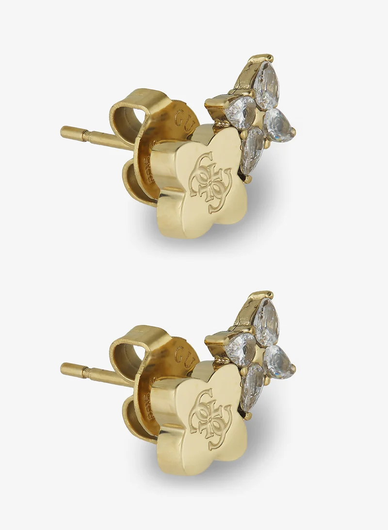 GUESS Wild Flower Logo Earrings