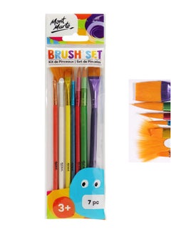 Mont Marte 7-Piece Paint Brush Set For Kids  - Image 1