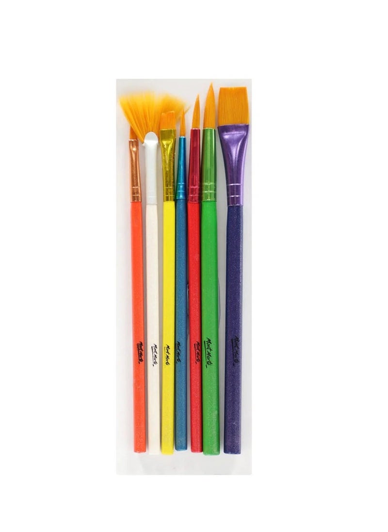 Mont Marte 7-Piece Paint Brush Set For Kids  - Image 2