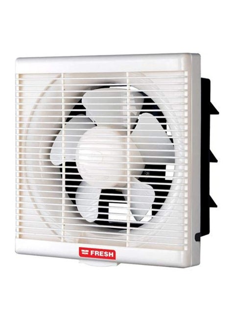 Wall ventilation with two fans size 25 cm and opening 30 cm white for window opening size 30 cm