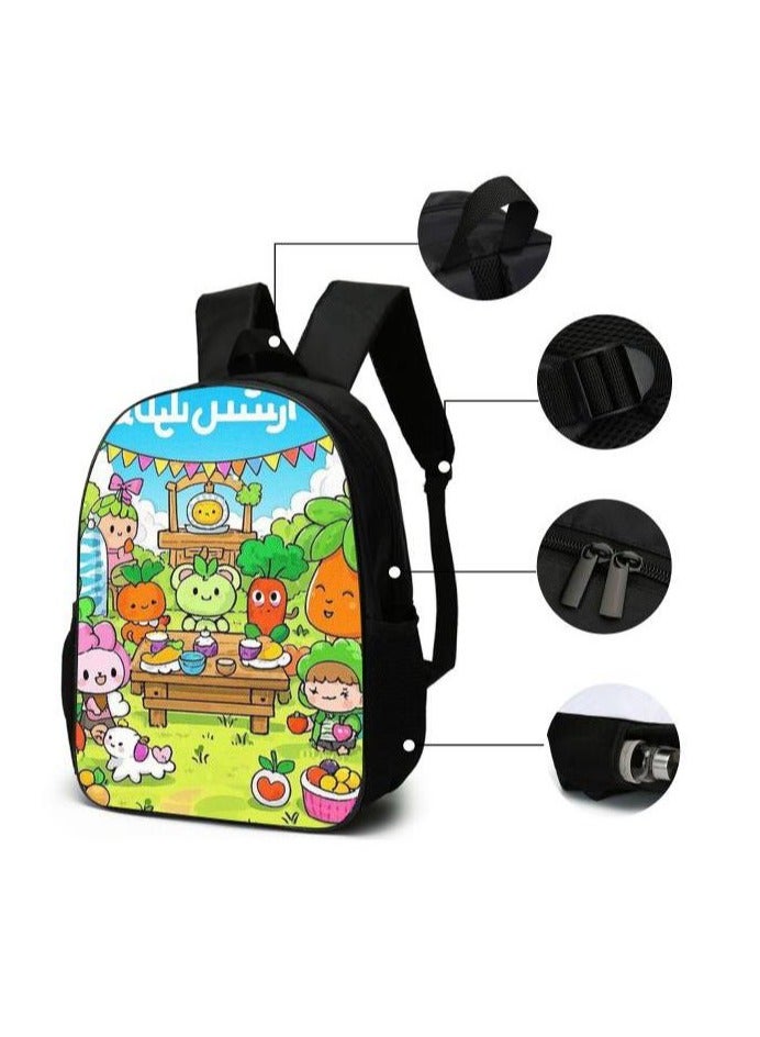 Cartoon style universal three-piece schoolbag - 641  - Image 5