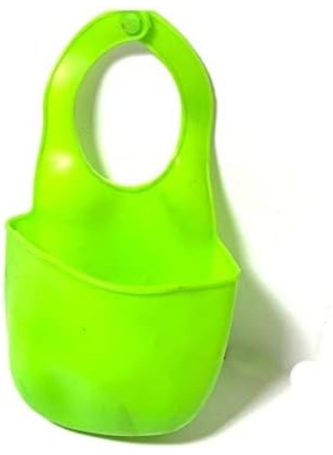 Kitchen Sink Strainers Bag, Silicone Candy Sponge Holder Organizer, Bathroom Hanging Strainer, Storage Holder Brush Toothbrush Holder Organizers - Image 3
