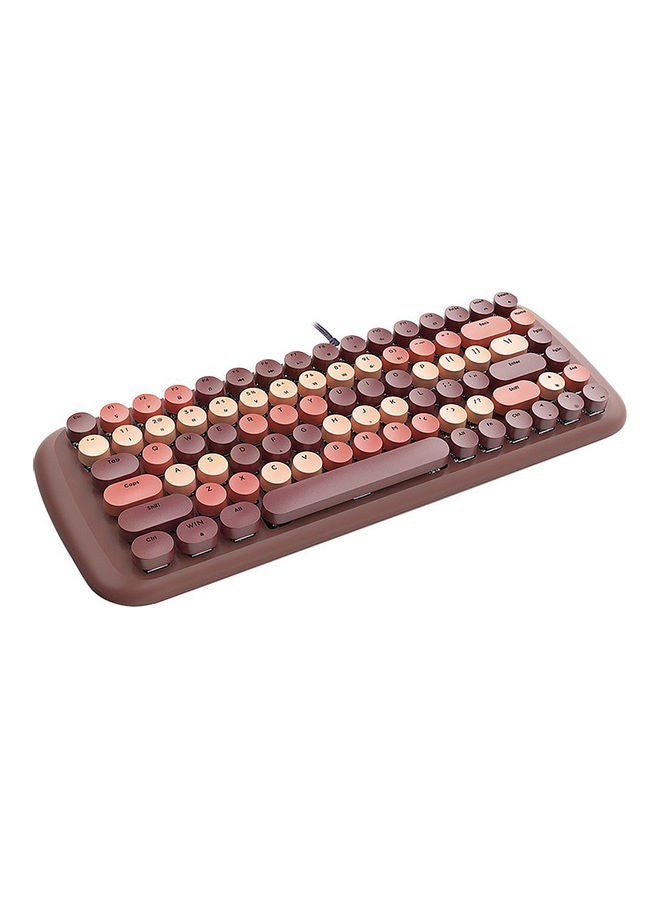 Mofii Candy M Wired Mechanical 84 Keys Gaming Keyboard With Blue Switch White Backlight Multimedia Shortcuts - Image 1