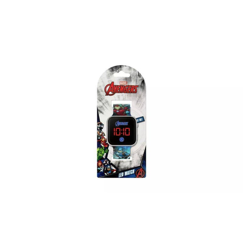 Marvel Avengers Iron Man & Captain America LED Digital Watch (Blue) - Image 1