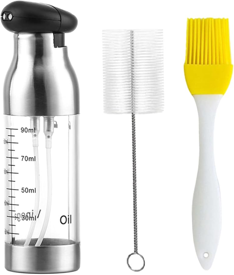 Stobaza Reusable Oil Sprayer Push Type Dispenser For Cooking Baking Grilling - Image 1