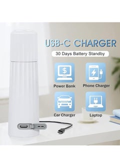 Necomi Rechargeable Portable Shataf, Handheld Personal Travel Shtaff Electric Portable Bidet Toilet Sprayer Bidet  - Image 5