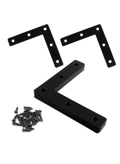 Generic 20 Pcs Heavy Duty L Shaped Corner Brackets for Wood Shelves and Furniture Supports in Stainless Steel  - Image 1