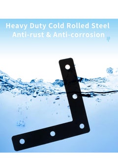 Generic 20 Pcs Heavy Duty L Shaped Corner Brackets for Wood Shelves and Furniture Supports in Stainless Steel  - Image 5