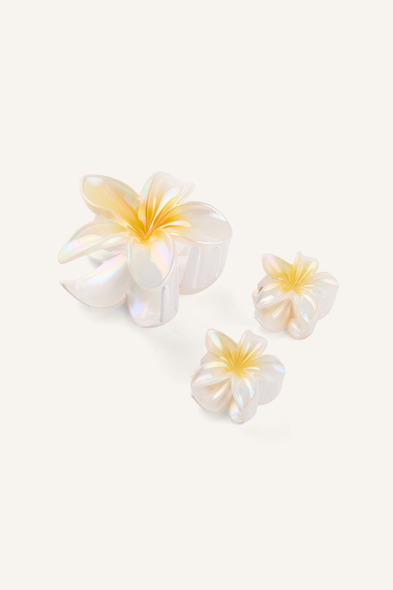 DeFacto White Woman Woman 3 Piece Hair Clip Set Casual - Image 2