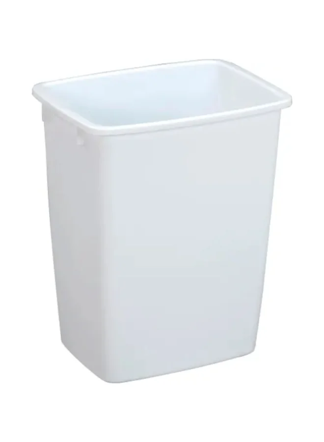 Rubbermaid Open Top Sturdy Plastic Waste Basket White 34 L 2806-TP-WHT
