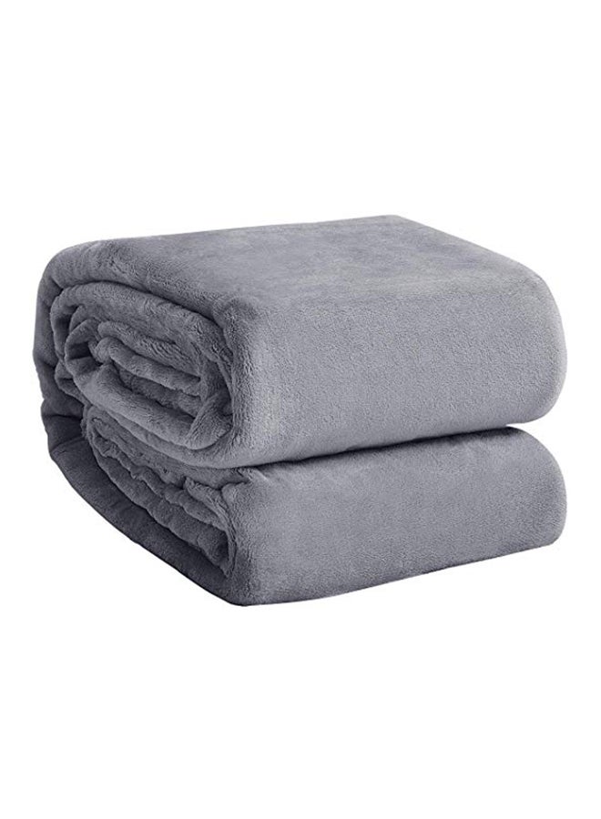 Moon 1 Piece Soft Blanket King Size flannel Grey - Image 3