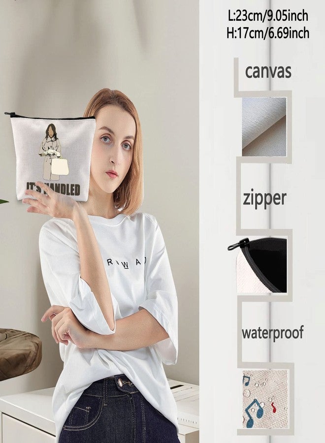 ليفلو حقيبة مكياج LEVLO مستوحاة من مسلسل أوليفيا بوب التلفزيوني، هدية مثالية. حقيبة مكياج بسحاب ومقبض. - Image 3