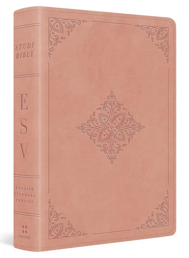 Crossway ESV Study Bible, Personal Size (TruTone, Blush Rose, Fleur-de-lis Design) - Image 1