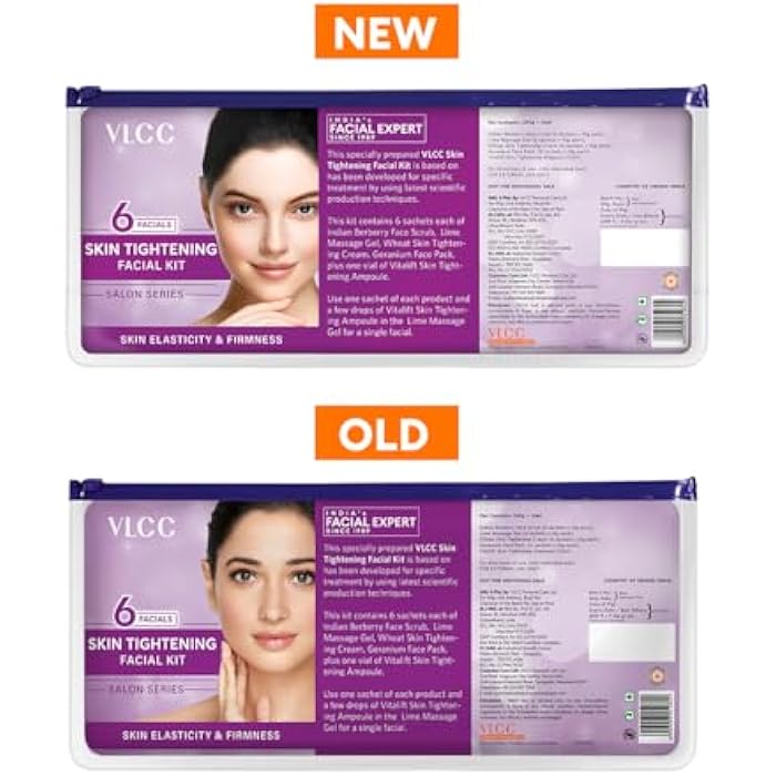 VLCC Skin Tightening Facial Kit (6 Facials)(240gm+12ml) - Image 3