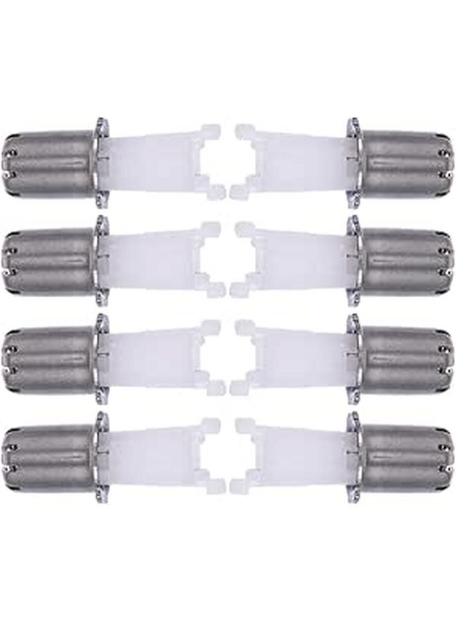 8 Pcs Replacement Trimmer Heads For Men Nasal Hair Remover And Facial Cleaning - Image 1