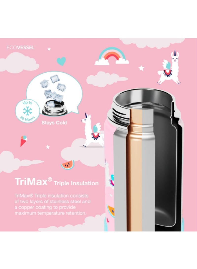 إكو فيسل زجاجة مياه Frost Kids TriMax المعزولة من الفولاذ المقاوم للصدأ سعة 12 أونصة (355 مل)  - Image 4