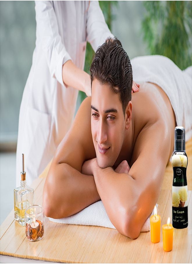ENJOY - Enjoy Massage Oil is an excellent choice to moisturize and nourish the skin quickly and without any greasy effect with ice cream 175 ml - Image 1
