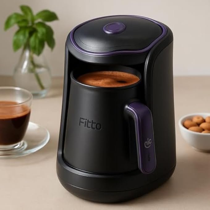 FITTO Portable Coffee Maker 600W Mini Coffee Machine For Home And Travel 300Ml Capacity - Image 2
