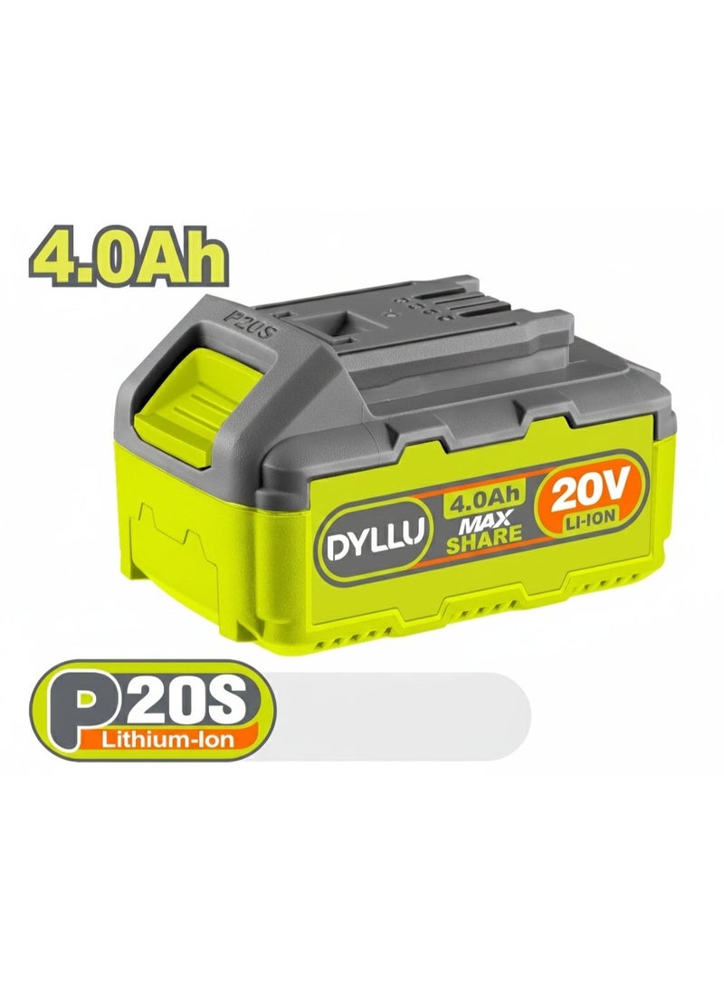 DYLLU 20V Cordless Brushless Angle Grinder 115mm (4-1/2”), 2×4.0Ah Batteries, Fast Charger & Case - Image 3