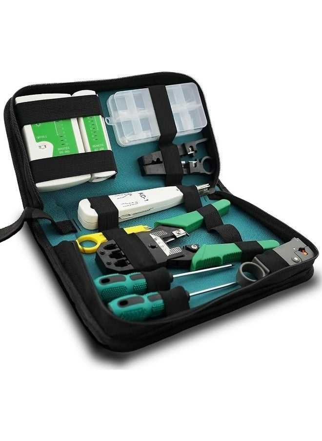 melfi Melfi 9 In 1 Professional Network Installation And Wiring Maintenance Repair Tool Kit  - Image 1