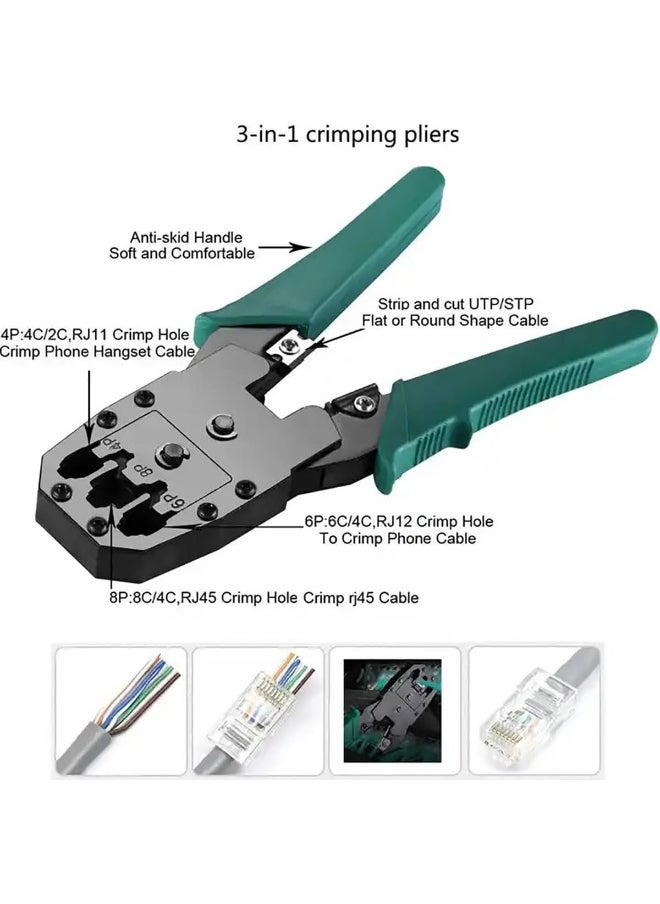 melfi Melfi 9 In 1 Professional Network Installation And Wiring Maintenance Repair Tool Kit  - Image 3
