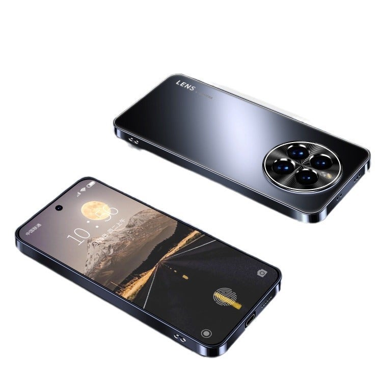 For Huawei Mate60Pro Electroplated Frosted Glass Phone Case Pura70 Metal Lens Nova12 Sheath - Image 4