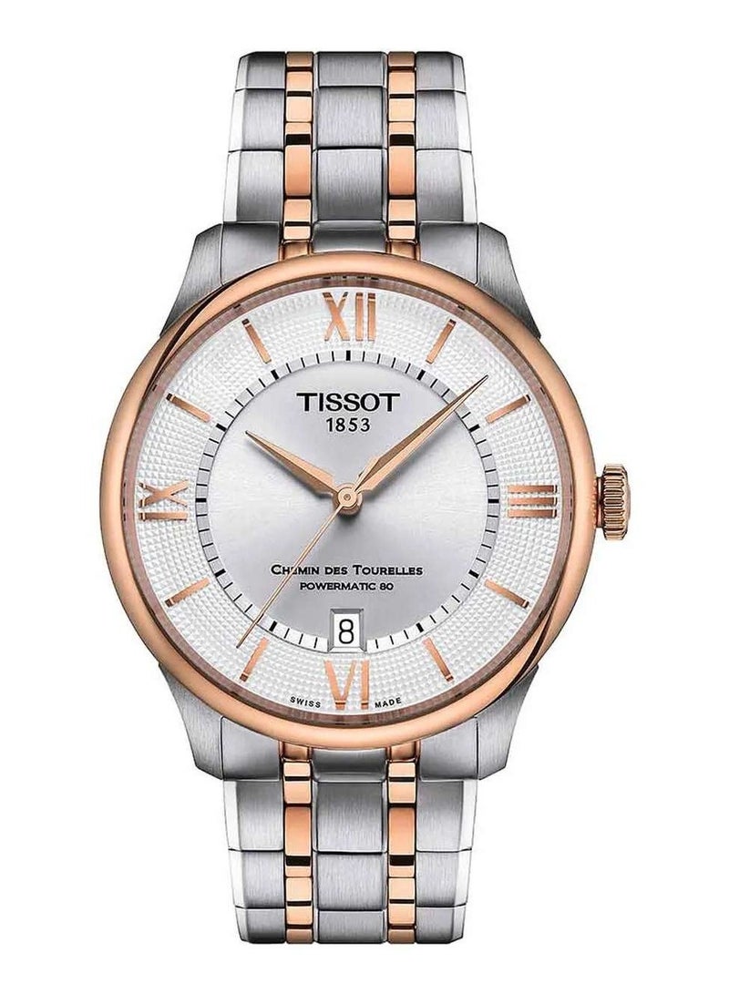 Tissot Chemin Des Tourelles Swiss Powermatic 80 Automatic 42mm Silver Dial Men's Watch T139.807.22.038.00 - Image 1