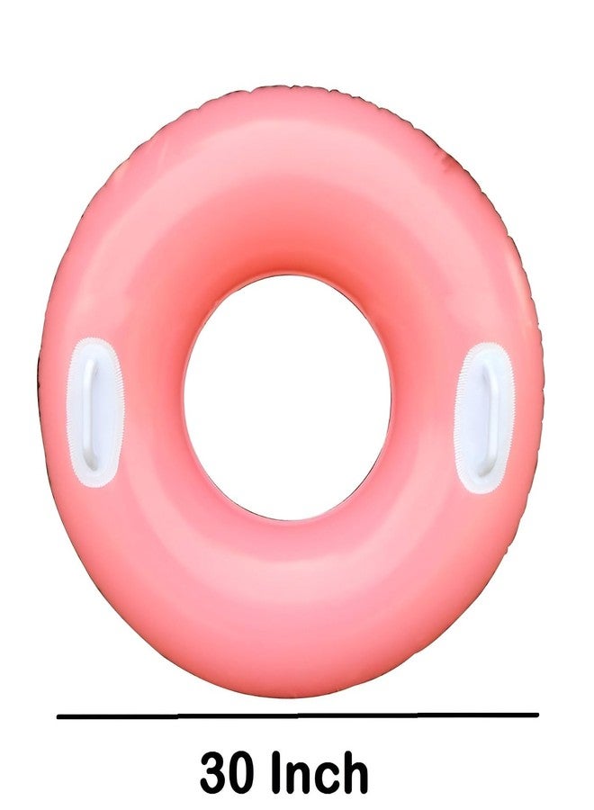 Mamadev®:- Adult Swimming Ring Pool Float Tube Kids Swim Tube with 2 Handles(Size - 30''inch)(Multi Color)(8 +Years)(1 PIS) - Image 4