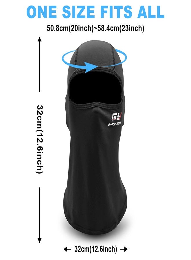 GY Balaclava Ski Mask for Men & Women -Summer Cooling Neck Gaiter UV Protection Motorcycle Balaclava Football Shiesty Mask for Sports (Black) - Image 2