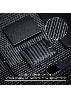 MOXO Slim Wallets for MenMy Clip Card HolderRFID BlockingMinimalist Credit Card Holder Men's Wallet Minimalist Leather Bifold Front Pocket Durable Large Capacity  - Image 2