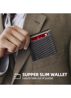 MOXO Slim Wallets for MenMy Clip Card HolderRFID BlockingMinimalist Credit Card Holder Men's Wallet Minimalist Leather Bifold Front Pocket Durable Large Capacity  - Image 5