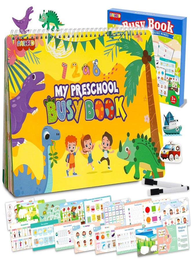 NASHRIO Montessori 24 Themes Busy Book for Toddlers 3-5, Engaging Preschool Learning Activities for Home School Travel - Educational Toy for 3-6 Year Old Boys & Girls - Image 1