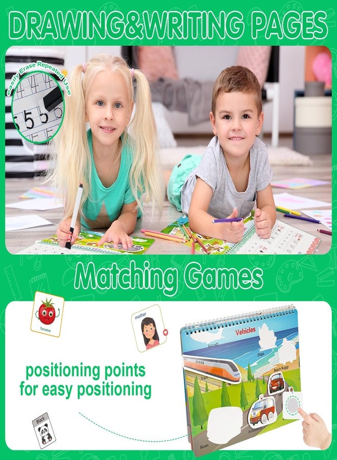 NASHRIO Montessori 24 Themes Busy Book for Toddlers 3-5, Engaging Preschool Learning Activities for Home School Travel - Educational Toy for 3-6 Year Old Boys & Girls - Image 2