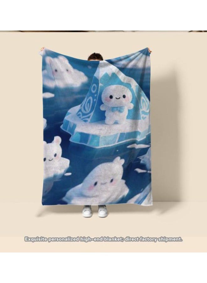 عام بطانية رقيقة من الفانيلا (حرارة ومريحة، ومناسبة للنوم واستخدام اللعبة والغبار والرمل) 150 سم * 200 سم - 753 - Image 1