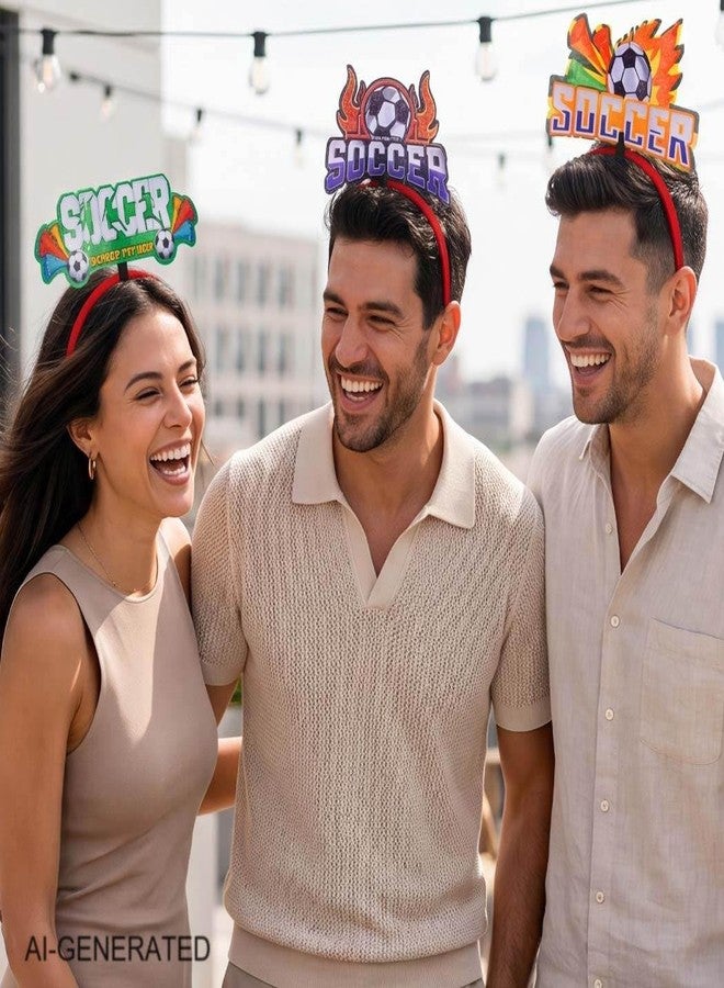 بريشو طقم عصابات رأس لمحبي كرة القدم من بريشو، 3 قطع، إكسسوار مثالي لحفلات يوم المباراة للنساء والرجال - Image 5