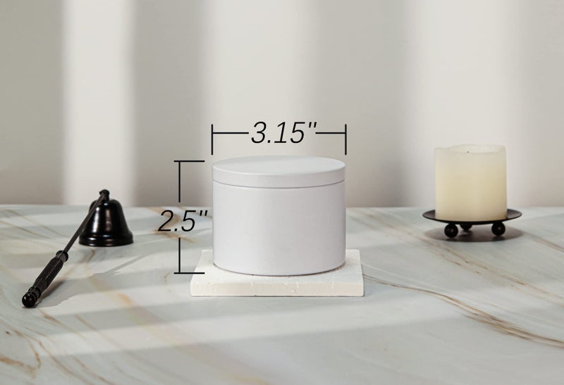 Aroparc White Candle Tins - 8oz, 24 Piece, Straight Sided Bulk Candle Containers for Candle Making Supplies - Image 2