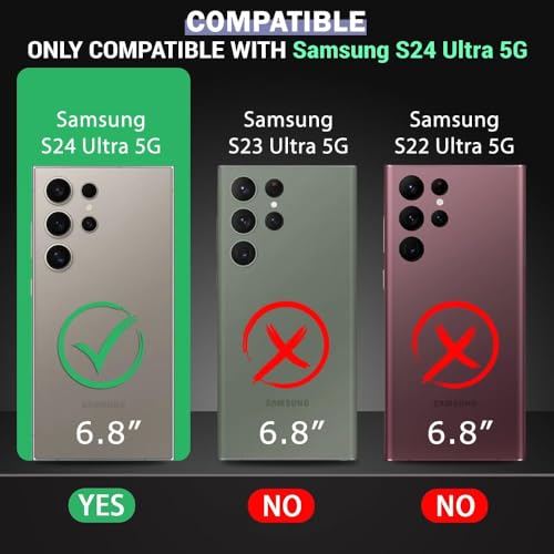 REALCASE for Samsung S24 Ultra 5G Magnetic Clear Case | Durable, Scratch-Resistant | Slim Transparent Compatible with MagSafe | Protective TPU Bumper Back Cover for Samsung Galaxy S24 Ultra 5G - Image 2
