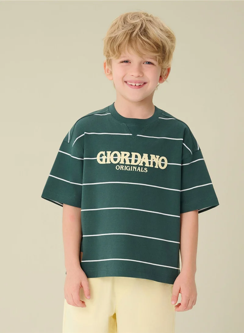 GIORDANO  Kids' Oversize 90's Recall Originals Tee  | Best Price UAE