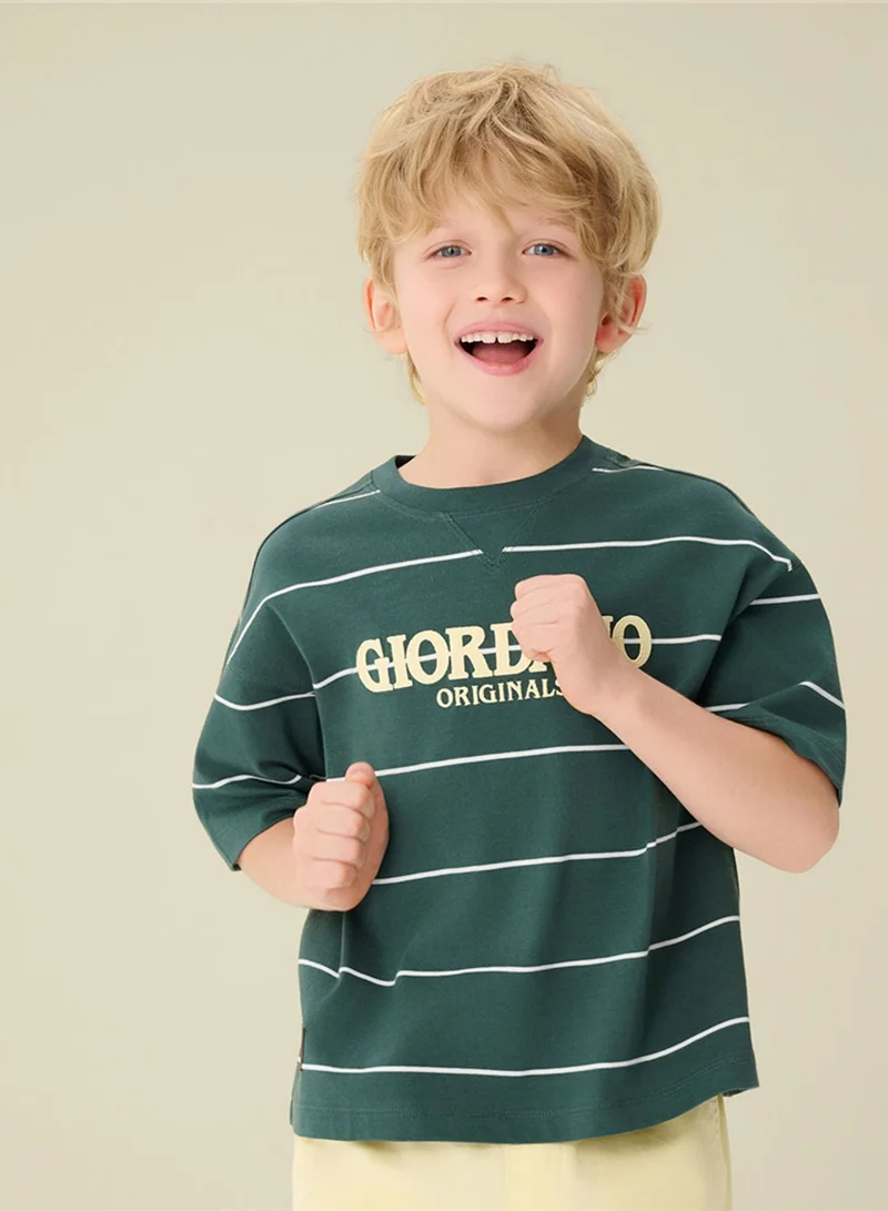 جيوردانو Kids' Oversize 90's Recall Originals Tee