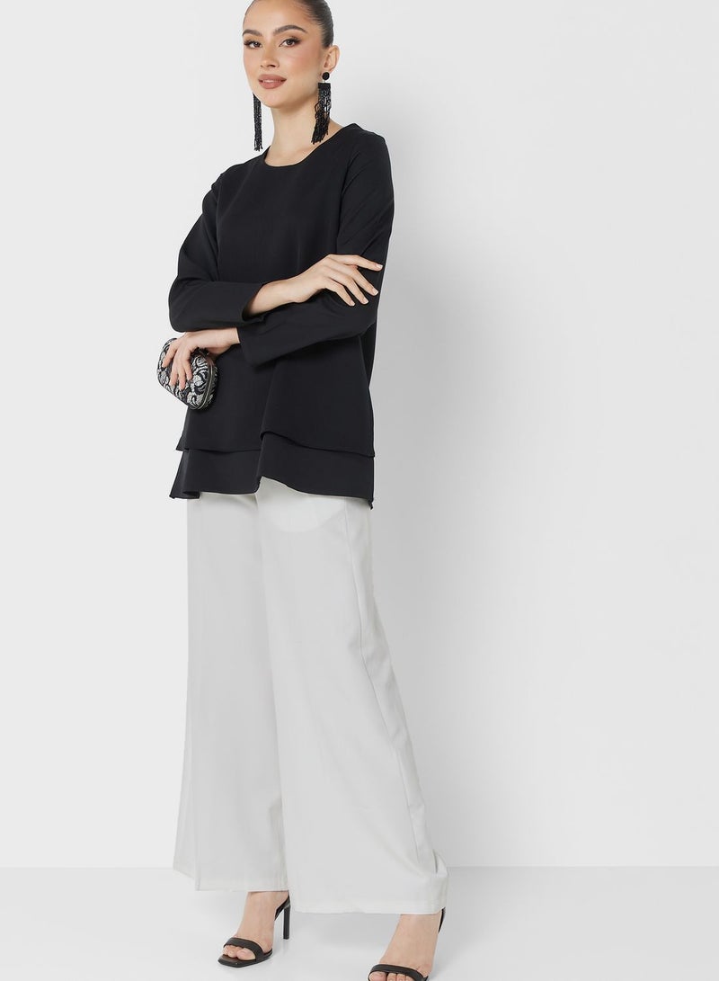 Desert Cove White Layered Pants - Image 4