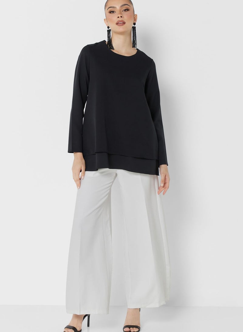 Desert Cove White Layered Pants - Image 1
