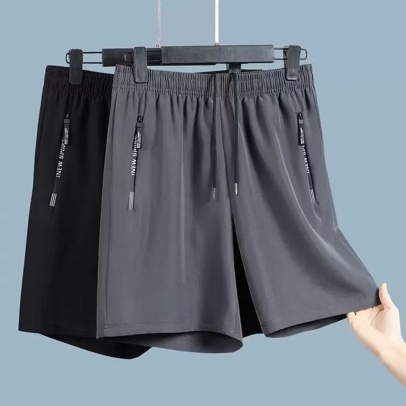 Casual Pants Ins Fashionable Trendy Brand Printed Summer Harem Pants New Youth Popular Shorts Simple Trendy Men Dark gray  - Image 5