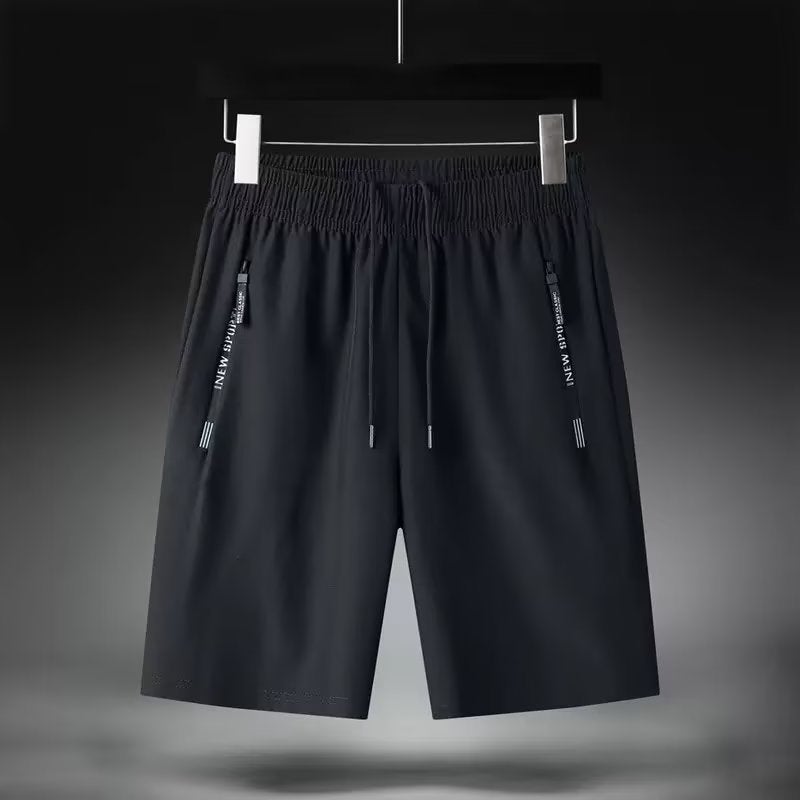 Casual Pants Ins Fashionable Trendy Brand Printed Summer Harem Pants New Youth Popular Shorts Simple Trendy Men Dark gray  - Image 2